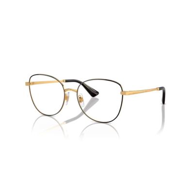 Óculos de Grau Dolce & Gabbana DG1355 1334 55 Redondo Aço Feminino Preto