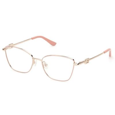 Óculos de Grau Guess GU2974 56074 Quadrado Metal Feminino Prata
