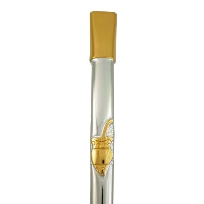 Bomba de Chimarrao Fama Ouro e Prata 40C 000244