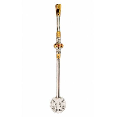 Bomba de Chimarrao Ouro e Prata Bomba 02