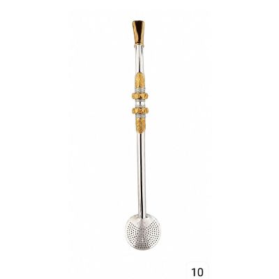 Bomba de Chimarrao Ouro e Prata Bomba 10