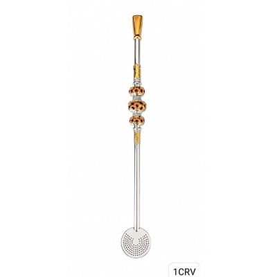 Bomba de Chimarrao Ouro e Prata Bomba 1CRV