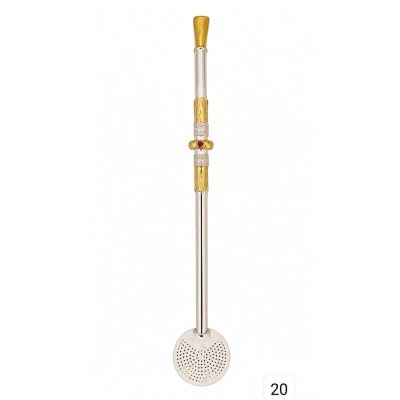 Bomba de Chimarrao Ouro e Prata Bomba 20