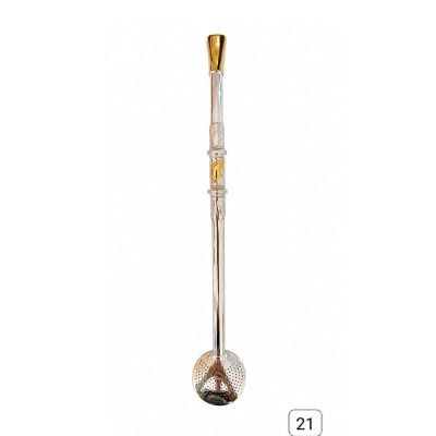Bomba de Chimarrao Ouro e Prata Bomba 21E