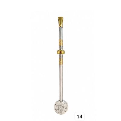 Bomba de Chimarrao Ouro e Prata C/1 Pera Bomba 14