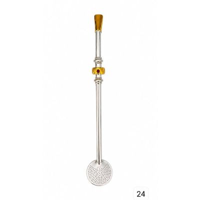 Bomba de Chimarrao Ouro e Prata C/1 Pera Bomba 24