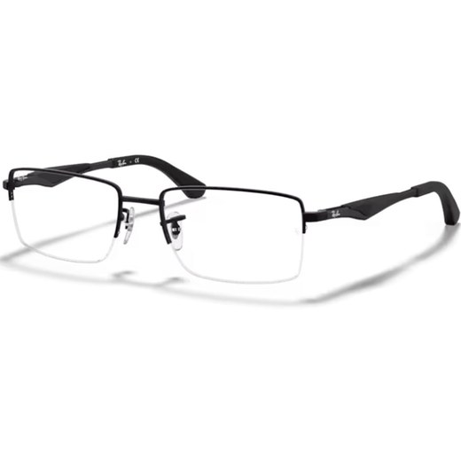 Armação de grau Ray-Ban RX6285 2503 53 de metal preto fosco, vista frontal